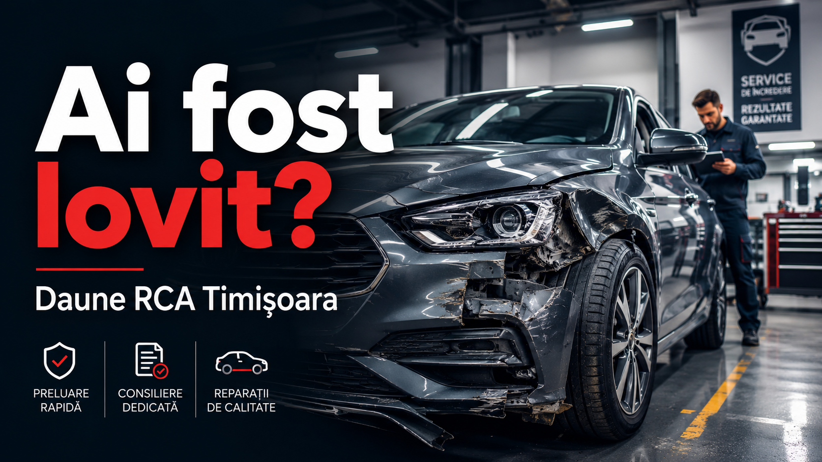 Daune RCA Timișoara – repară-ți mașina fără stres